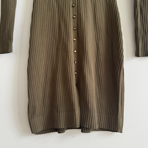 NICHOLAS • Jasmin Knit Tunic Dress in Khaki - Picture 7 of 12